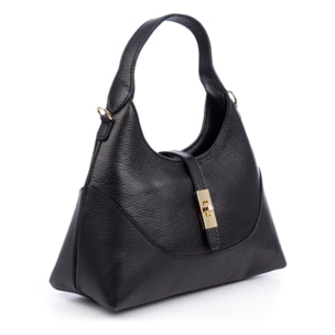 Belgioioso Bolso de hombro Mujer. Piel auténtica Dollaro