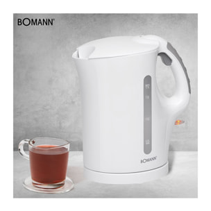 Bouilloire électrique 1,7L 2200W Bomann WK 5011 CB Blanc