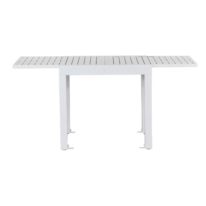 Tavolo estensibile da giardino in alluminio 82-163 cm Lipari bianco