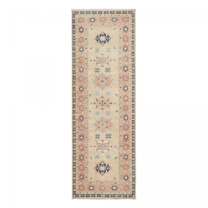 Tapis salon géométrique, noué main en laine, IPERE