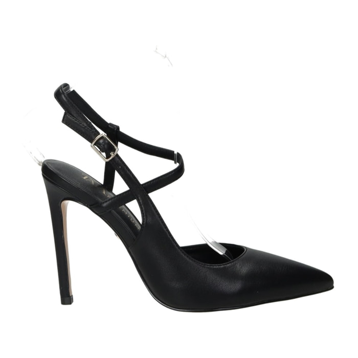 Décolleté sling back Donna Tata Italia Nero