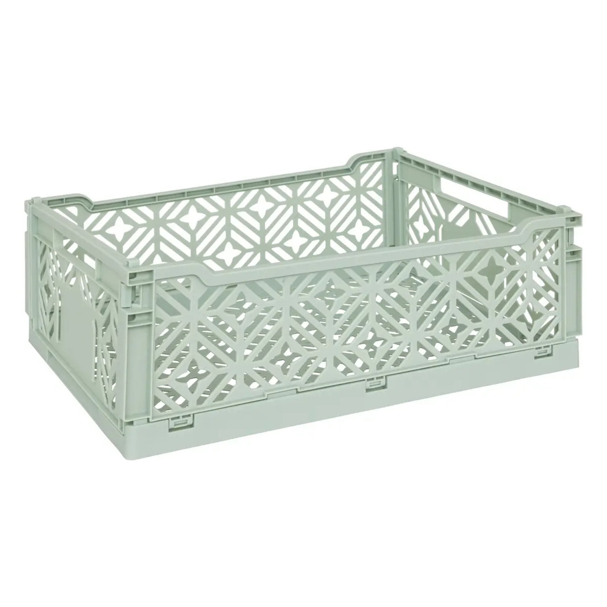 Cagette pliante "Arry" vert clair 40x30x15cm