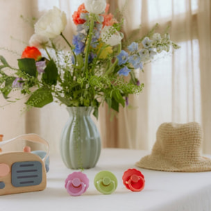 Frigg Pack 2 Chupetes Block Silicona Daisy