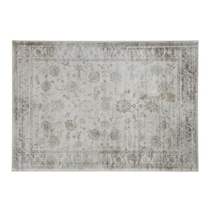 Tapis vintage en viscose avec motifs gris 160 x 230 cm RYAD