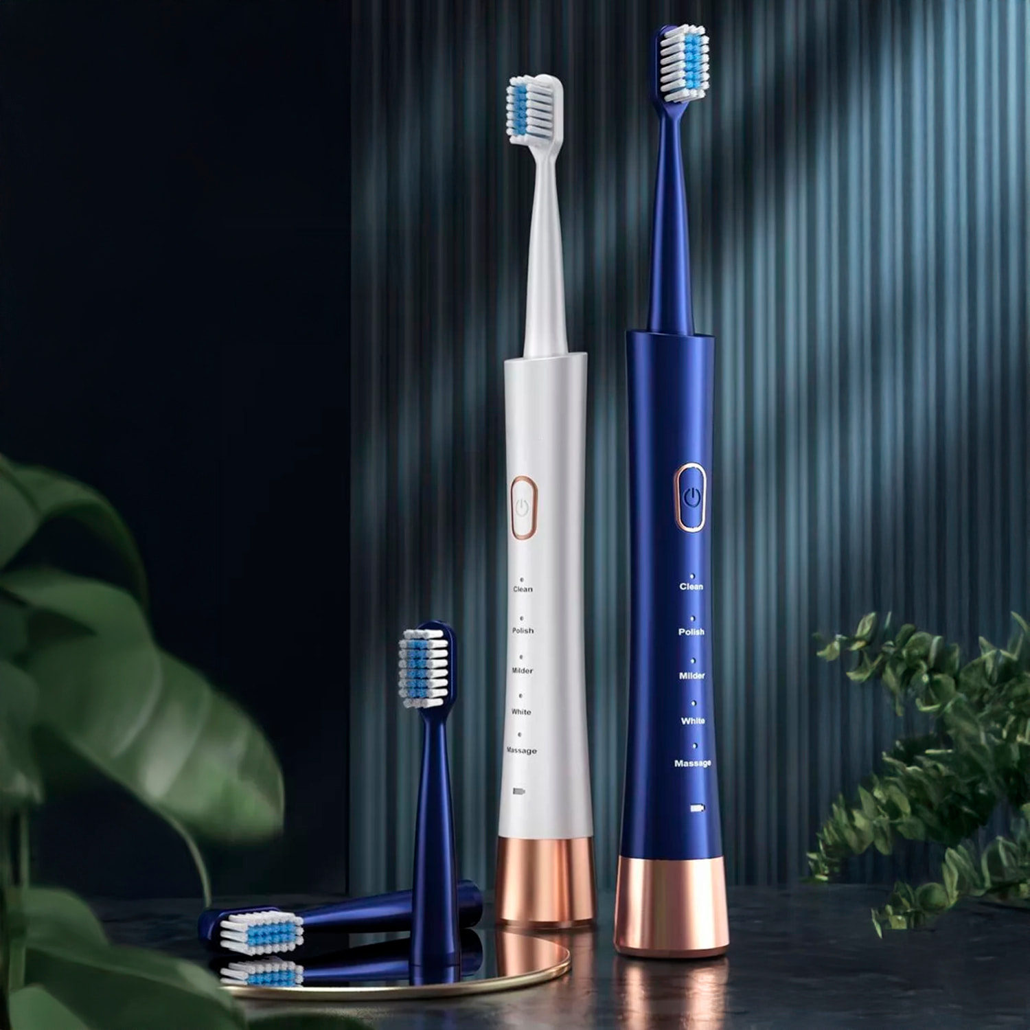 Cepillo de dientes eléctrico sónico 31.000rpm. 5 modos. Cuerpo impermeable IPX8. Con 6 cabezales de recambio.