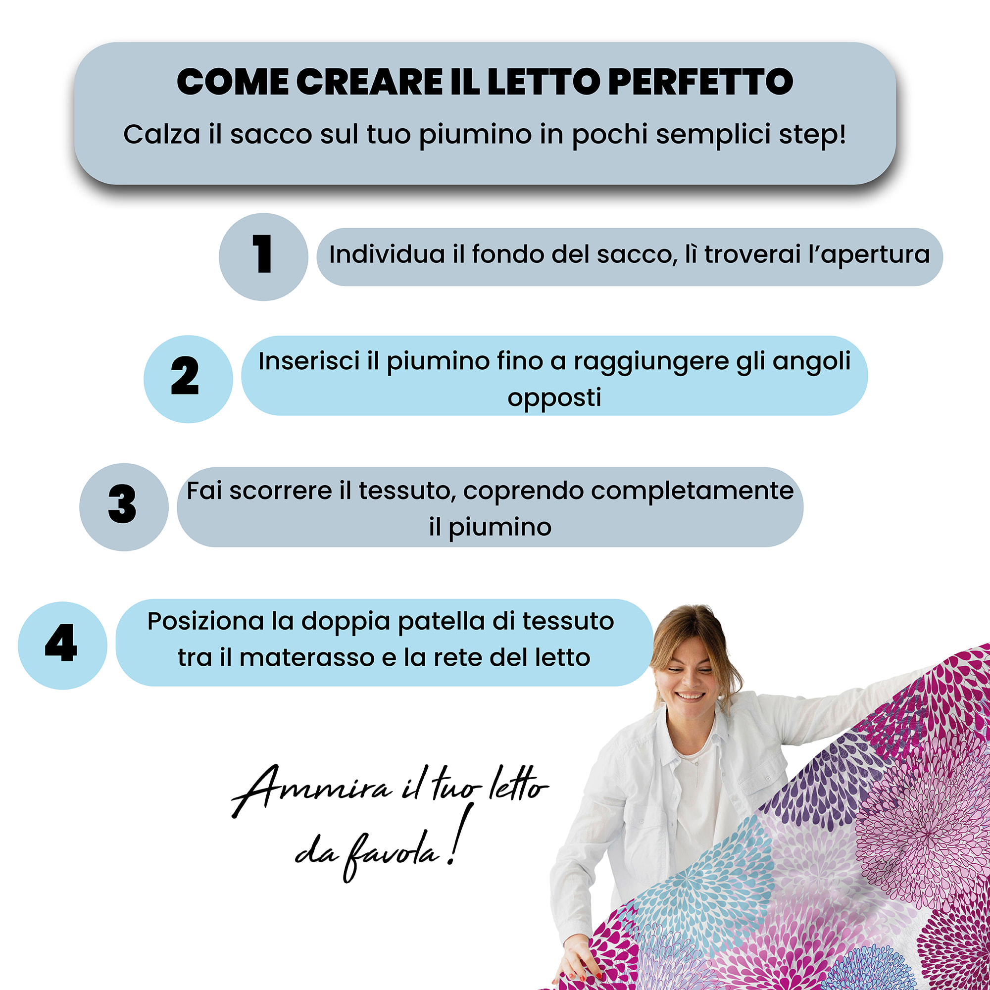 COPRIPIUMINO FANTASY, 100% Microfibra, No Stiro - SOFFIONI