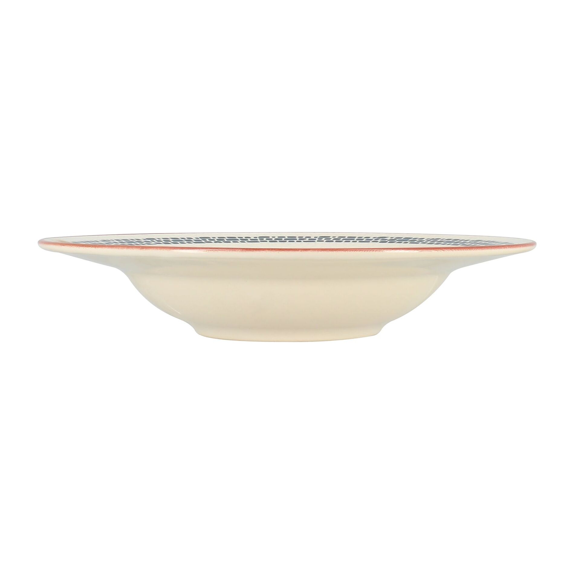 Lot de 6 assiettes à pâtes en faïence blanche 28cm AMATXI