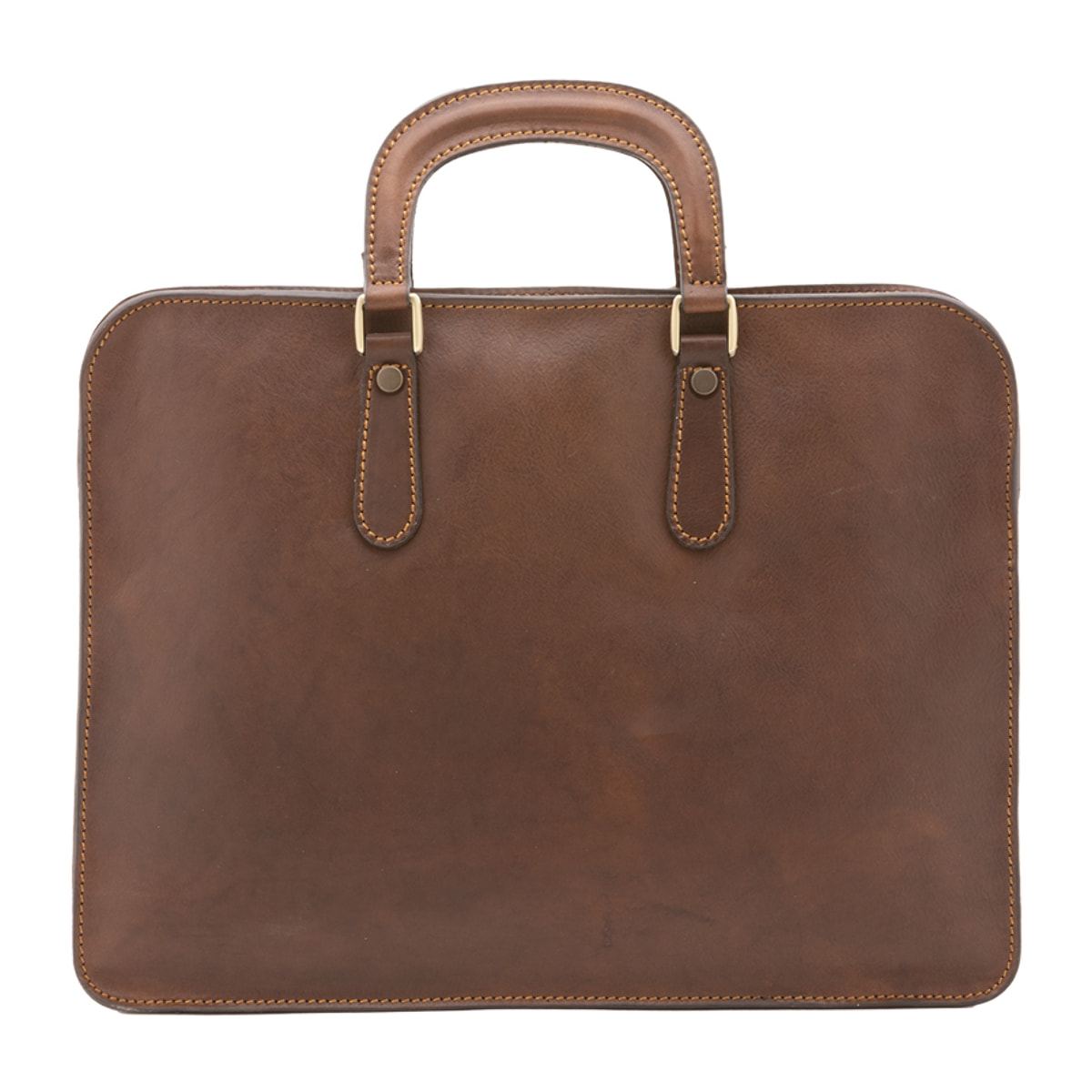 Borsa a mano  unisex In Vera pelle Made in Italy 40x30x8 cm