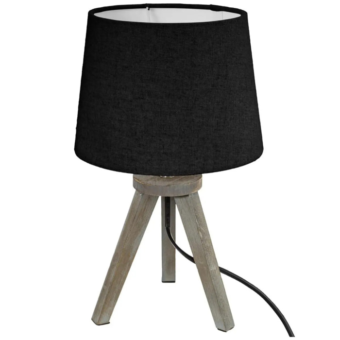 Lampe "Mini" trépied blanc H31cm