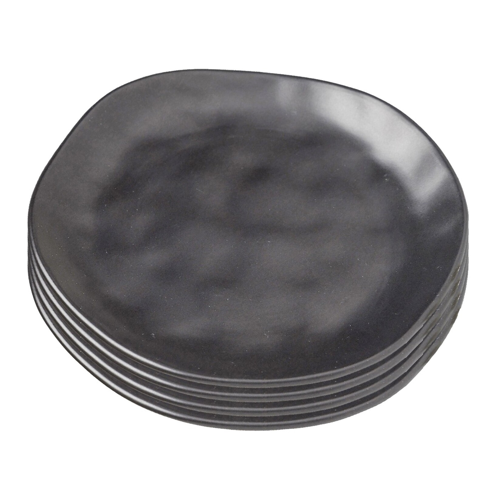 Assiettes Organic 26cm noires set de 4 Kare Design