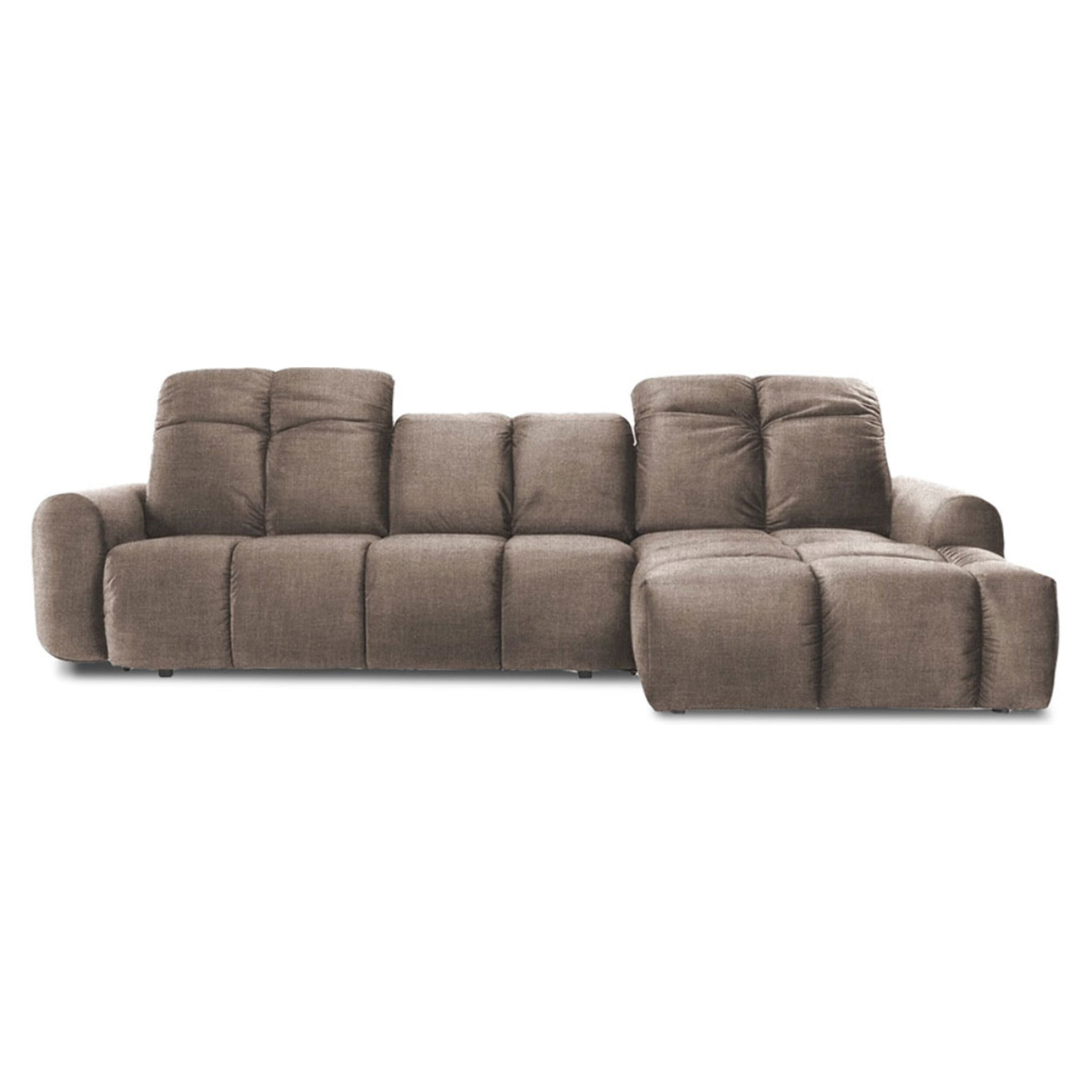 Canapé Tissu Angle droit Taupe Anacapri - 3 Places
