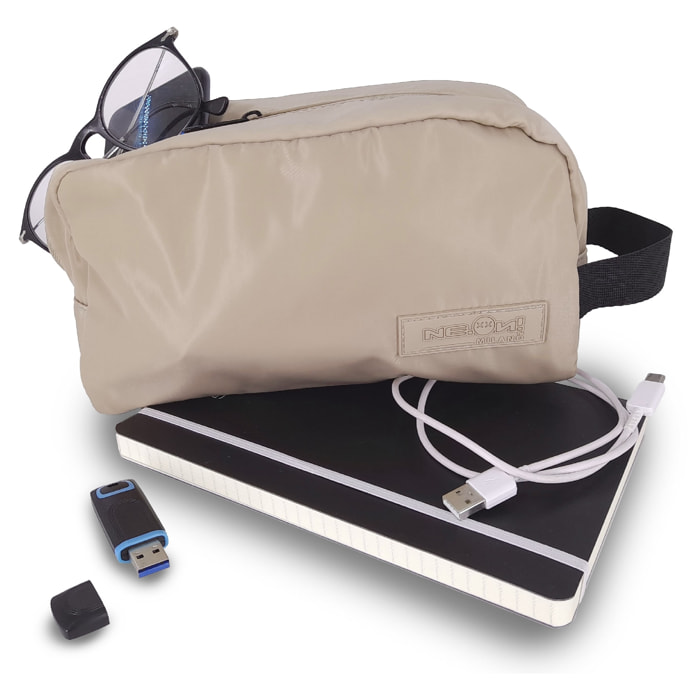 BEAUTY CASE, MINIMAL, SABBIA