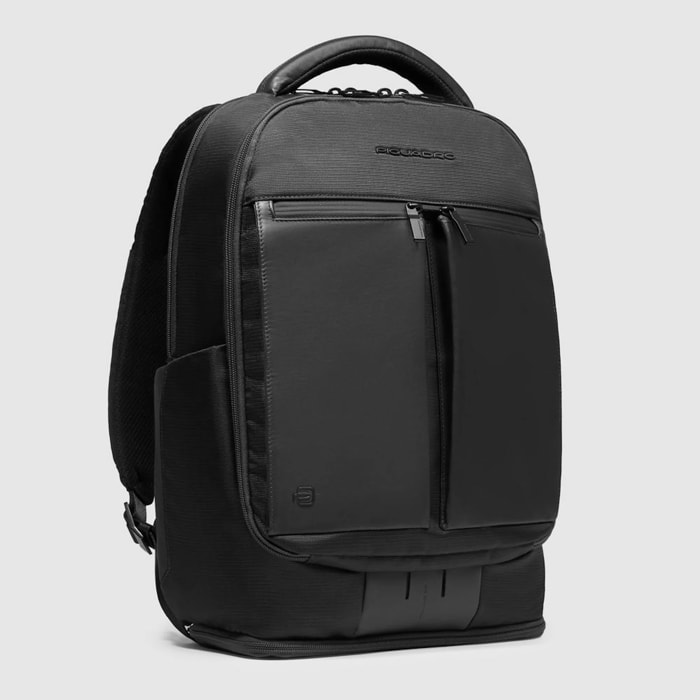Piquadro Zaino porta pc 15,6 in tessuto riciclato