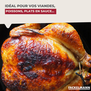Plat à four émaillé 40,5 cm x 28,5 cm Fackelmann