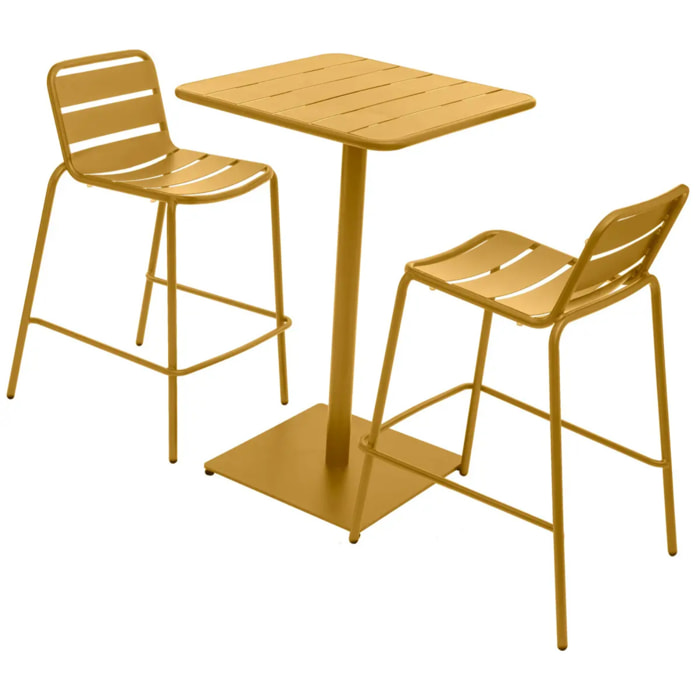Table haute de jardin Phuket Ocre