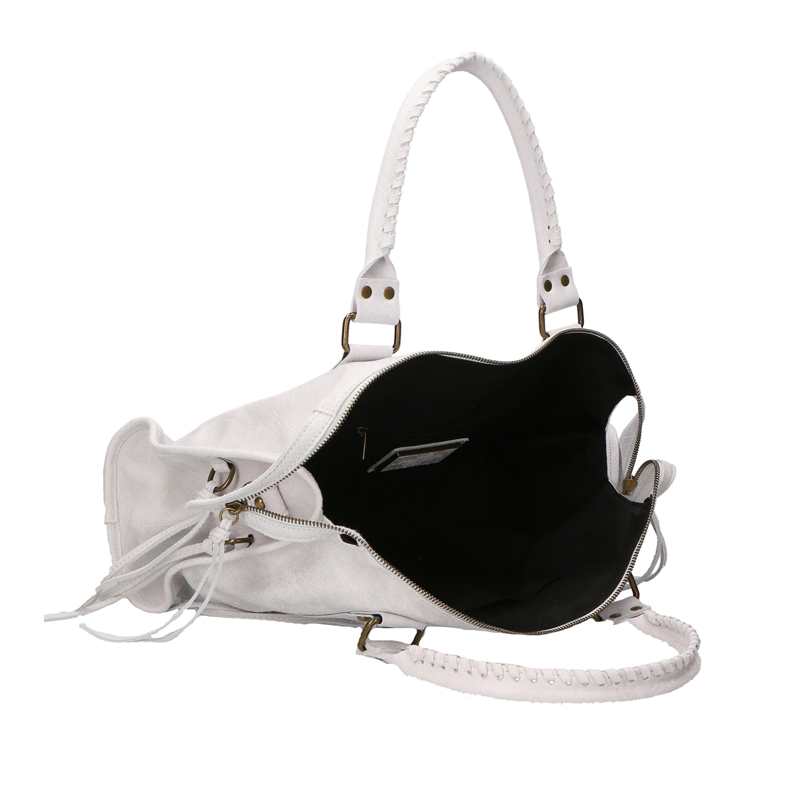 Borsa a spalla da donna - Modello Elara - Vera pelle - 41.0 x 28.0 x 13.0 cm