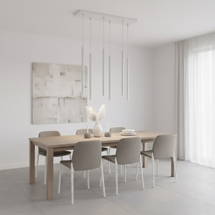 Lampada a sospensione SELTER in acciaio grigio
