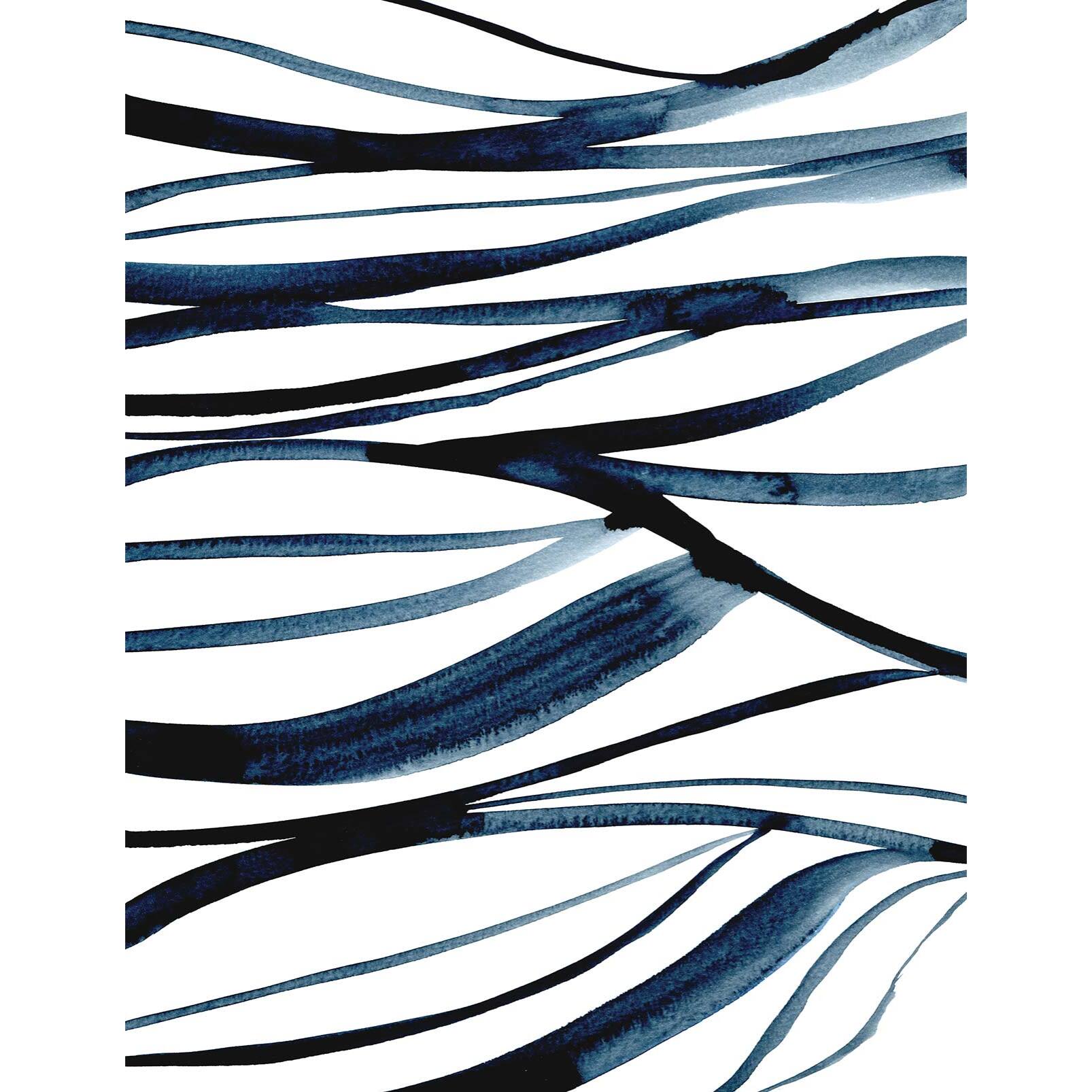 Papier peint Fils bleu Lapis Lazuli Intissé