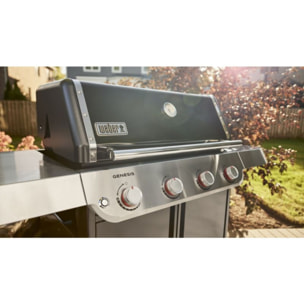 Barbecue gaz WEBER Genesis E-415 black 4 brûleurs sur chariot, 86x48 cm