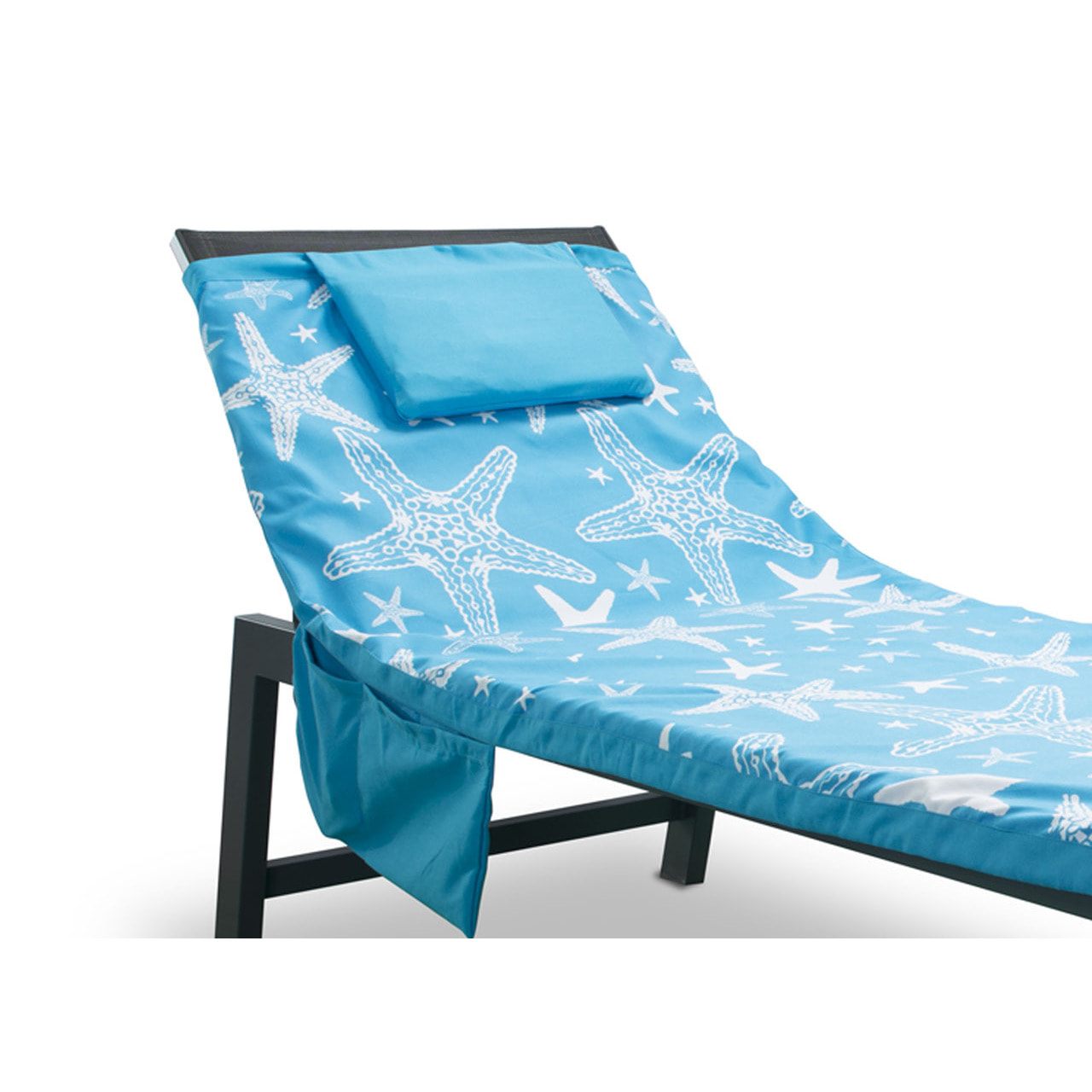 Telo Mare Lettino In Microfibra Disegno Miami