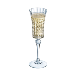 4 copas de champán 15 cl Lady Diamond - Cristal d'Arques