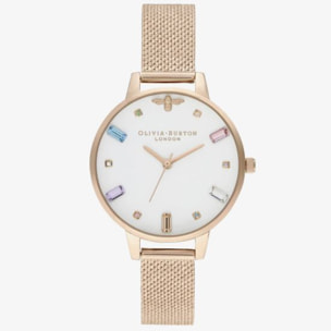 Reloj Olivia Burton OB16RB15 Mujer Analogico Cuarzo con Correa de Acero