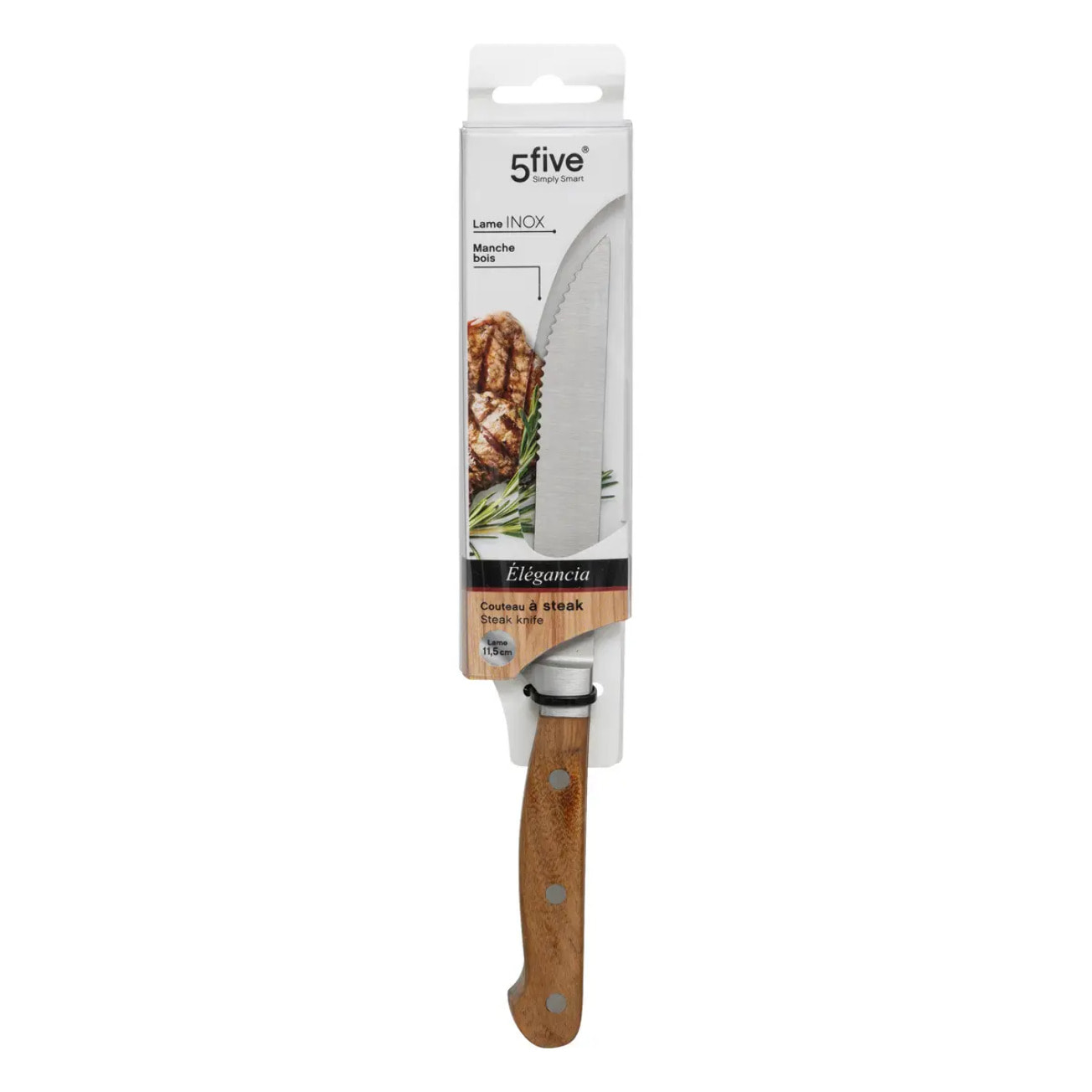 Couteau à steak acier "Elegancia" lame 13,7cm