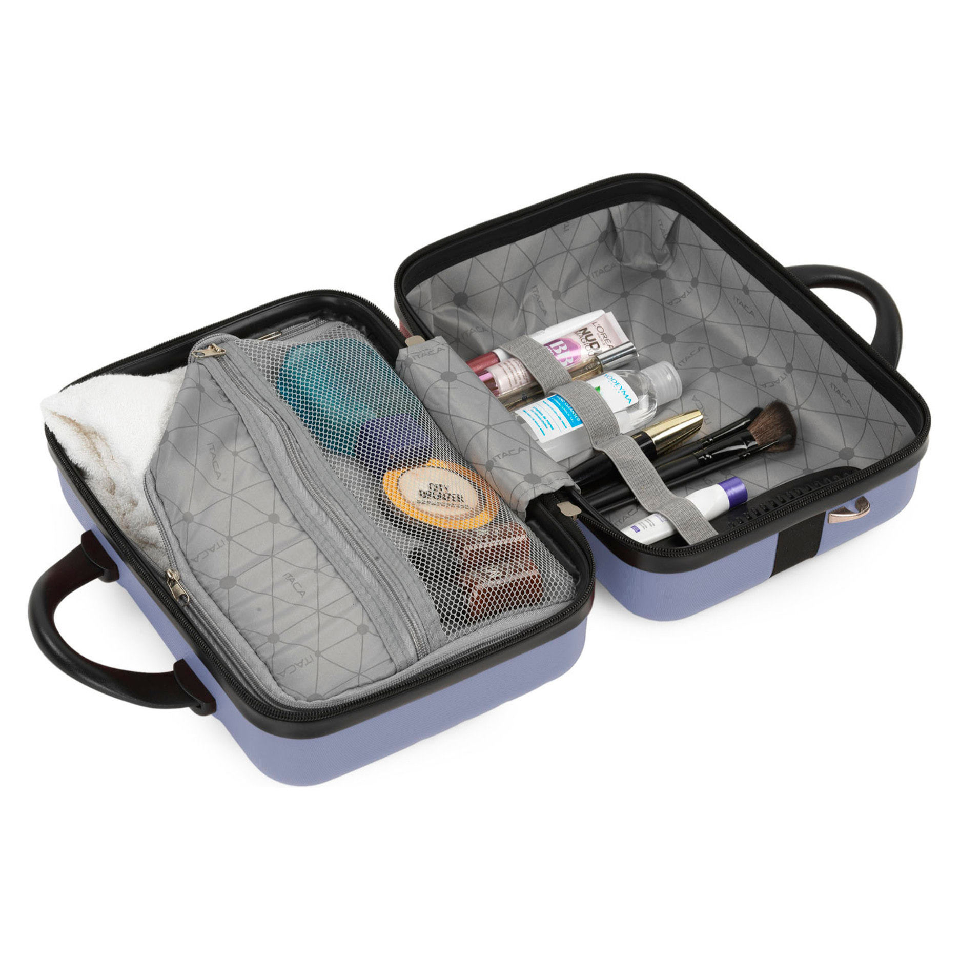 Juego De Trolley Cabina Y Neceser Itaca Havel Malva