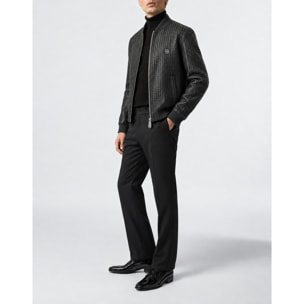 PHILIPP PLEIN Bomber de cuero