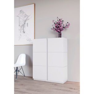 Zapatero Hessa melamina blanco 122x95x35 cm