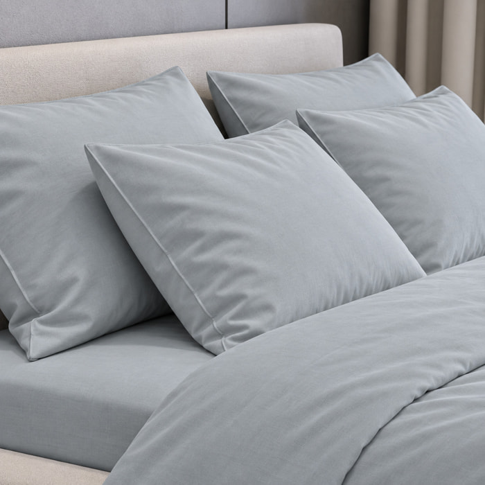 SARTORIALE Completo letto Elegance Tinta Unita in Percalle