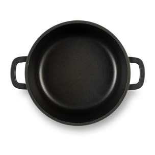 Casseruola 20 cm con Manici Excelsa – Soul Cook, Alluminio Nero