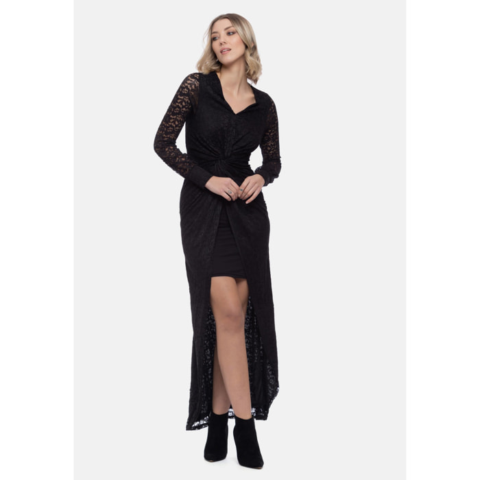Camomilla - Vestito lungo AMBER in Poliammide, nero (48)