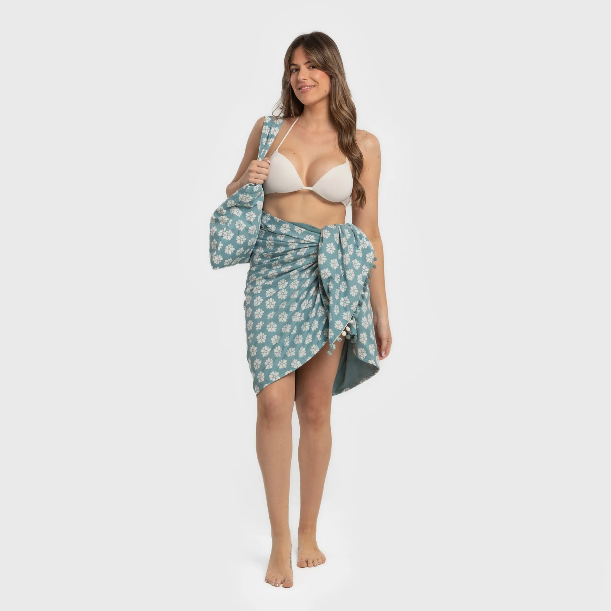 PACK TOALLA PAREO + BOLSO ALBENA