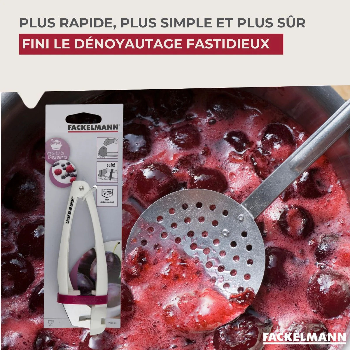 Dénoyauteur de prunes Fackelmann Arcadalina