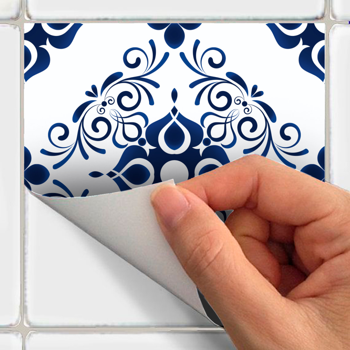 Stickers muraux - Sticker Mural Carrelage adhésif Cuisine Salle de Bain - 9 STICKERS CARREAUX DE CIMENT AZULEJOS CLIO