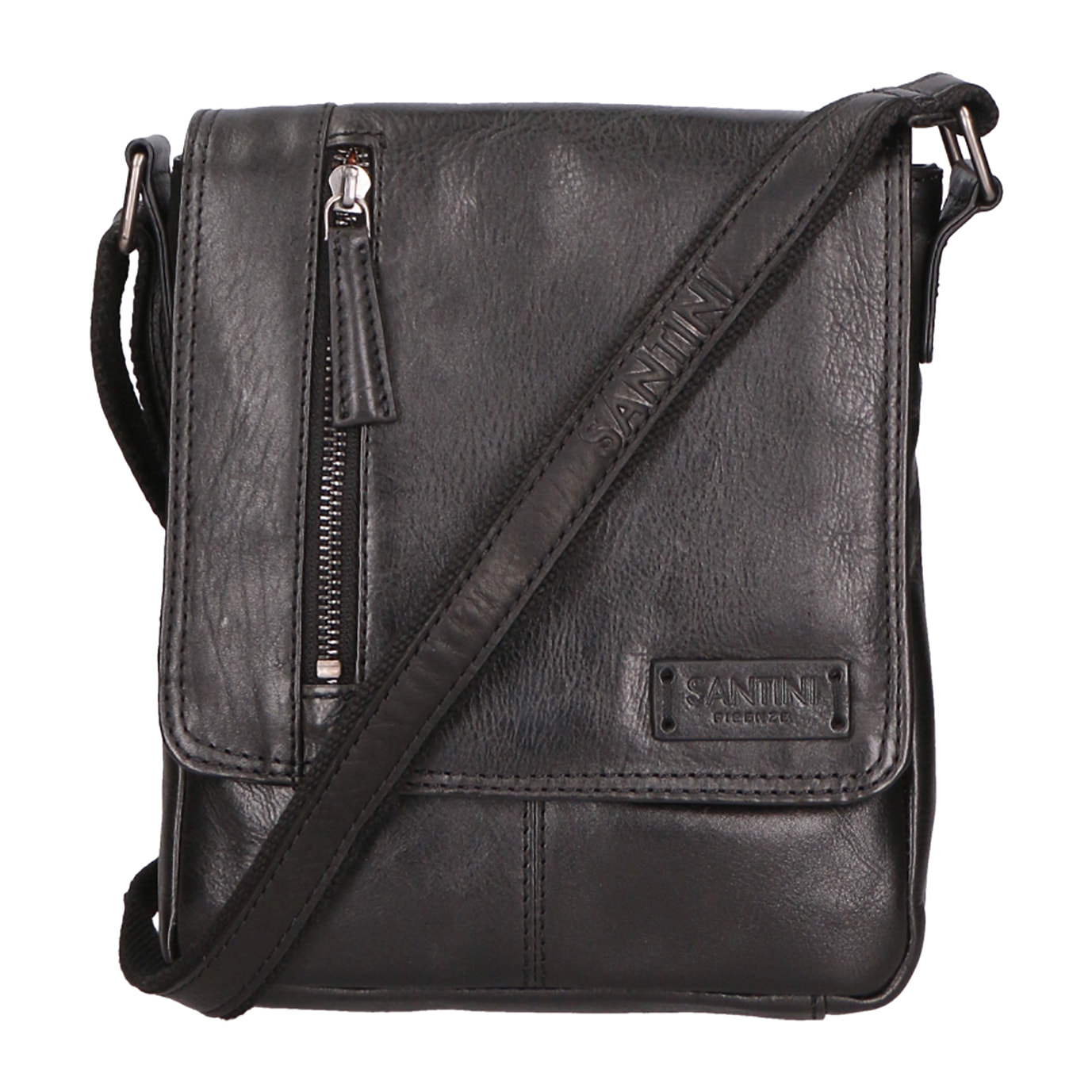 Borsa a tracolla unisex In Vera pelle Made in India 19,5x23,8x3 cm