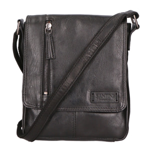 Borsa a tracolla unisex In Vera pelle Made in India 19,5x23,8x3 cm