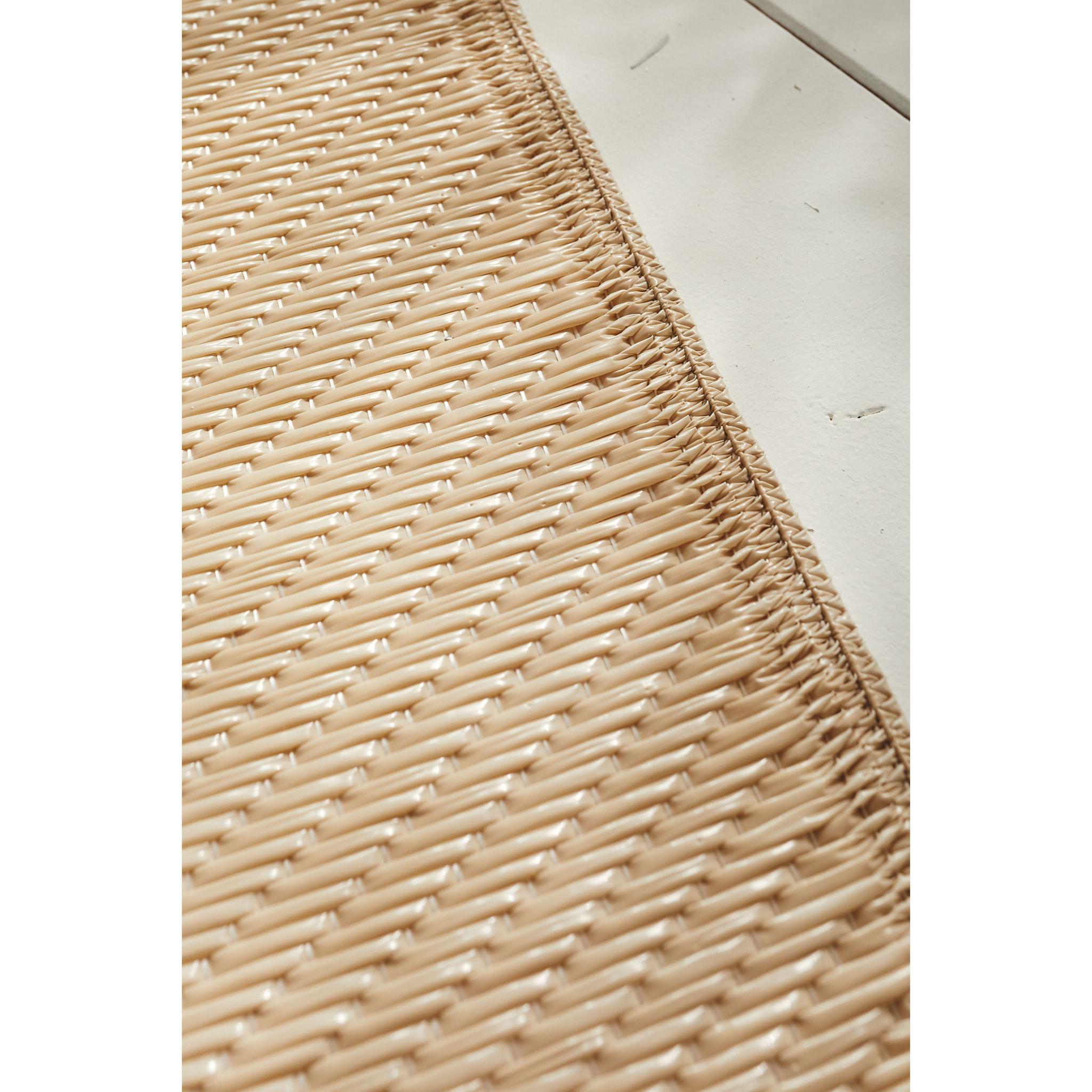 CAPRI - Tapis d'extérieur à motif vague - Beige