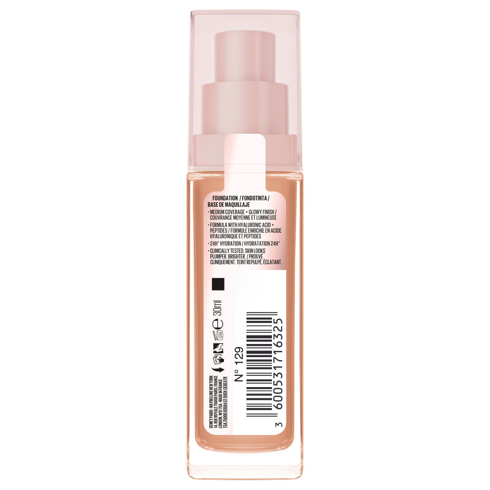 Maybelline New York Lifter Plump & Glow Foundation 129 30 ml