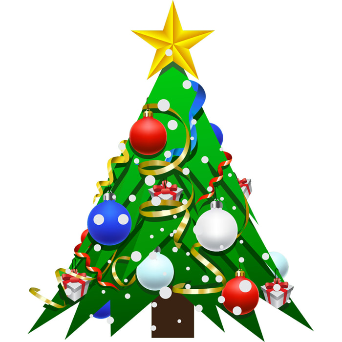Sticker Noël le grand sapin de Noël - Autocollants stickers adhésifs noël - décoration fêtes