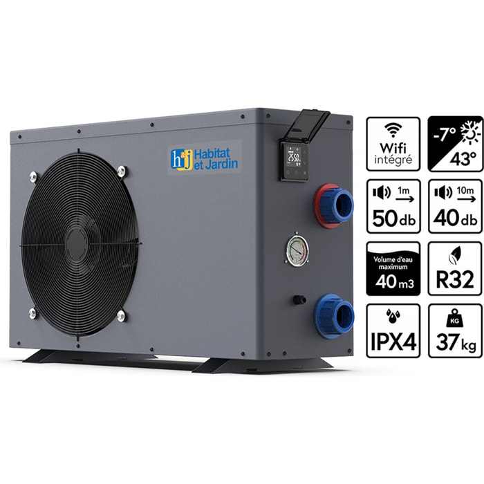 Pompe à chaleur - Puissance 6.1kw - Boitier Wi-Fi inclus