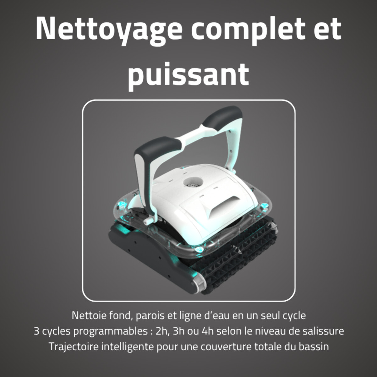 Bestway Robot piscine Raptor nettoyage fond et parois 45 m² max