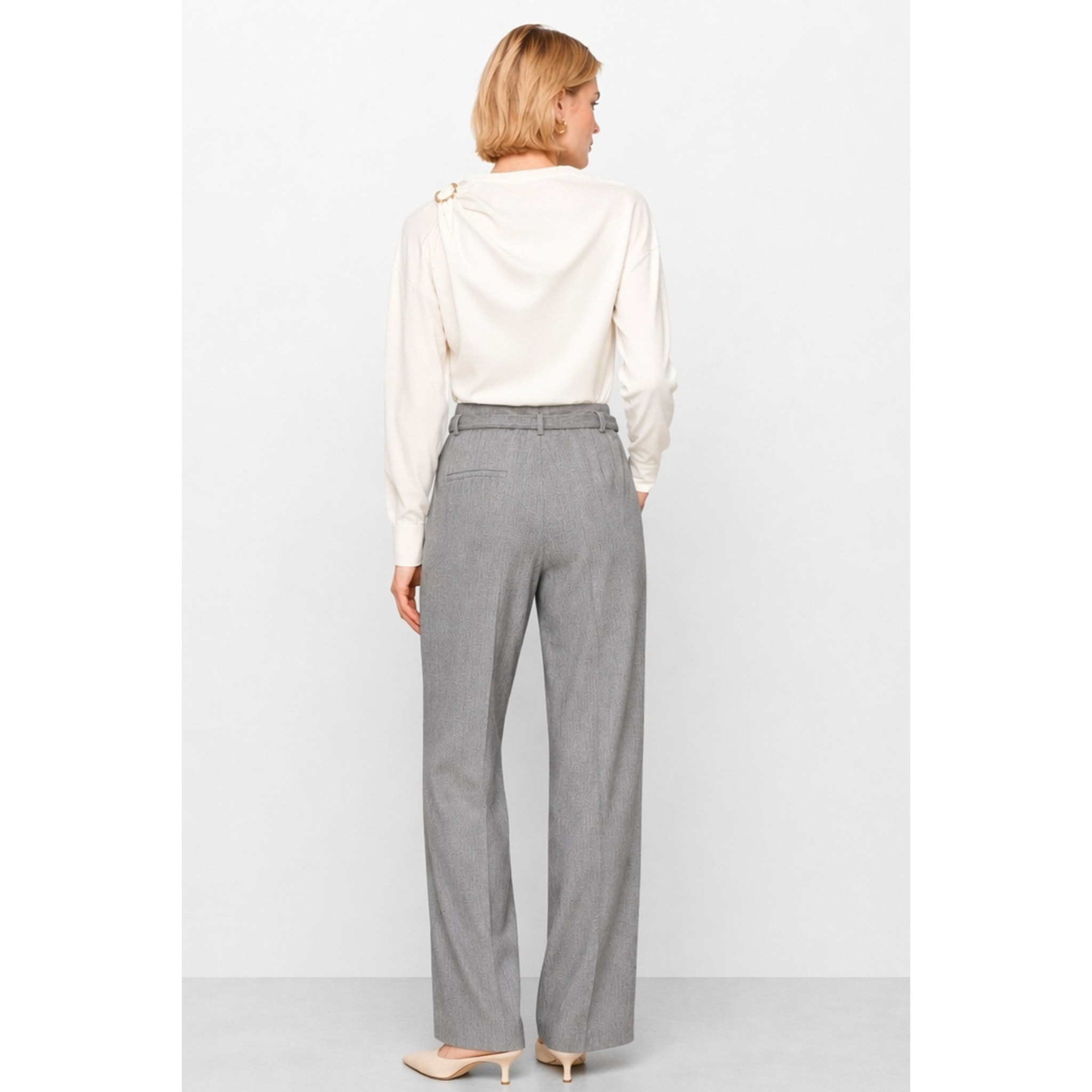 Kocca - Blusa da donna a maniche lunghe con dettaglio sulla spalla Donna