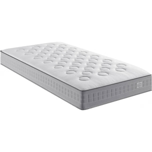 Ensemble INITIAL matelas H23 ressort ensachés, ferme, sommier