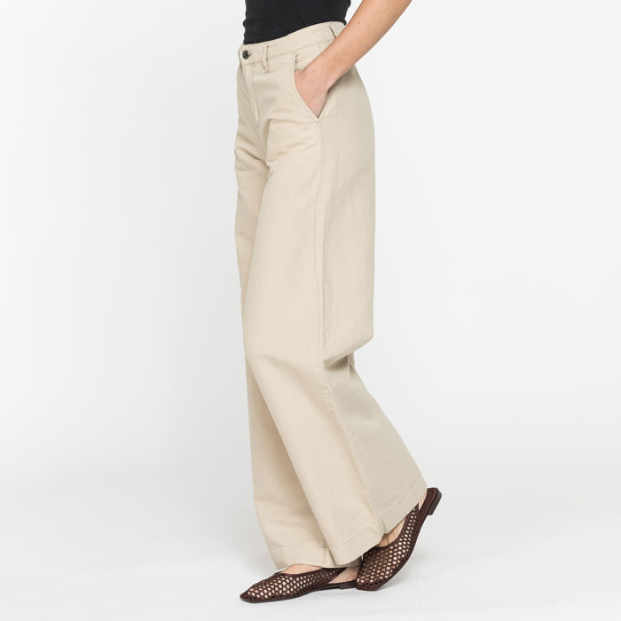 PANTALONE MOD.763 IN TESSUTO LINO COTONE