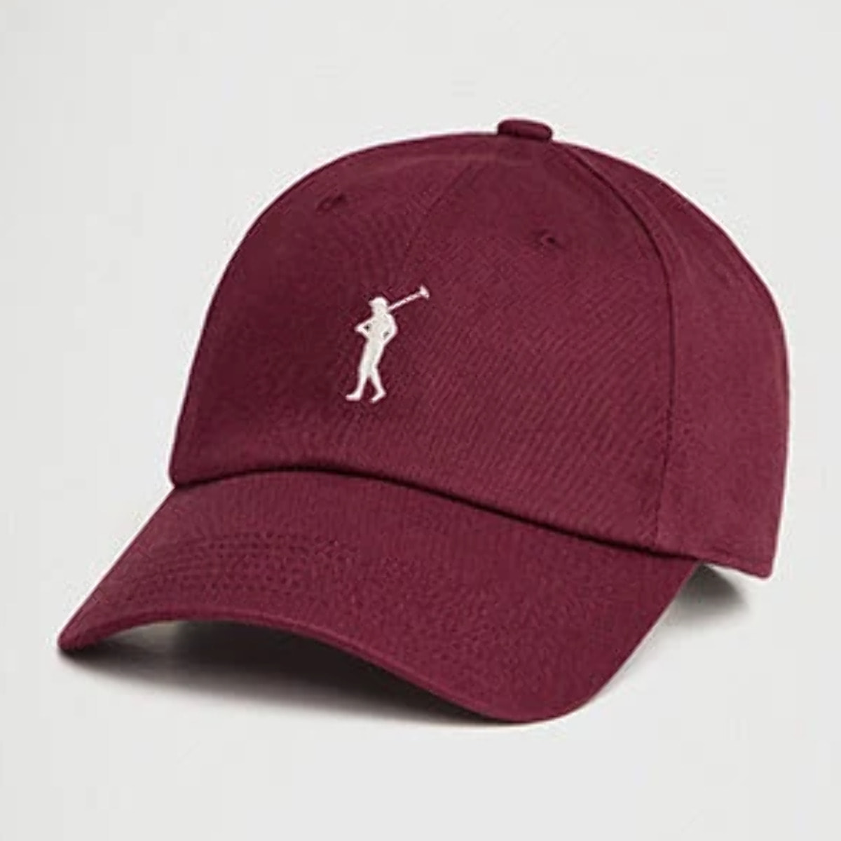 Gorra granate de seis paneles con logo Rigby Go