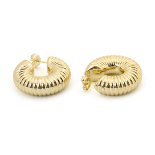 Pendientes Namalor acabado oro amarillo 18k