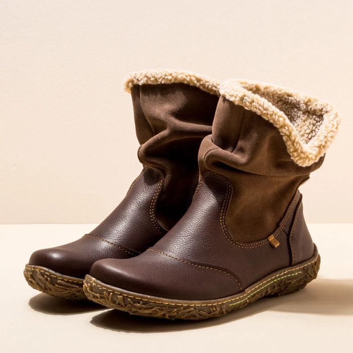 Botines N758 NATURAL GRAIN-LUX S. BROWN/ NIDO color Brown