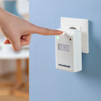 Pacchetto di 2 repellenti ultrasuoni per insetti con LED KL - bianco - 6,5x9,8x6 cm